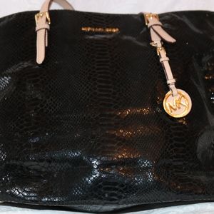 Michael Kors snakeskin shoulder bag